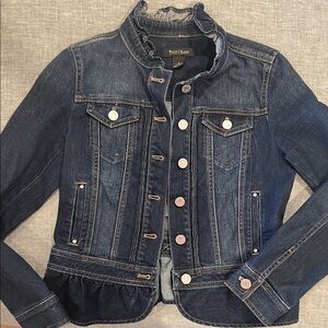 White House Black Market Dark Blue Jean Jacket